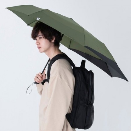 日本Wpc. Folding Umbrella 背保護摺疊傘 MSS-031軍綠色 摺疊/抗UV晴雨傘 附收納袋