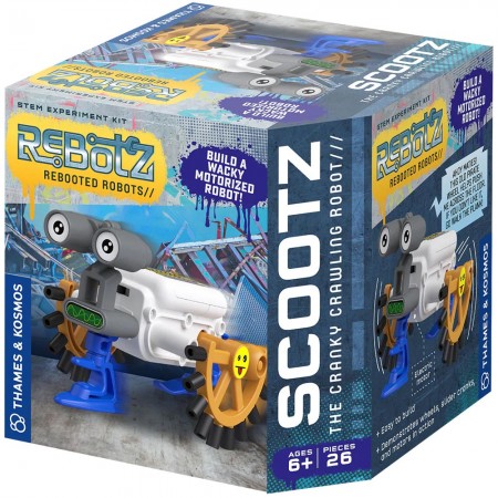 【英國T&K】越玩越聰明STEAM寶盒：打造好奇爬行機器人史考茨 REBOTZ Scootz 552001