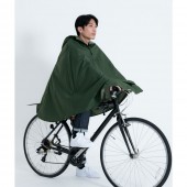 日本Wpc. R002-906 軍綠色 機車/自行車雨衣斗篷 附收納袋(男女適用)