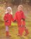 無毒!【美國OAKI】兒童防水外套/擋風雨衣 60501 紅黑配 晴雨兩用 男女適用 (4t-10)
