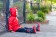 無毒!【美國OAKI】兒童防水外套/擋風雨衣 60501 紅黑配 晴雨兩用 男女適用 (4t-10)