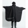 日本KIU 163900 黑色 標準成人空氣感有袖斗篷雨衣 騎車露營必備 附收納袋(男女適用)
