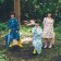 日本Wpc. 湖藍橫紋L 空氣感兒童雨衣/防水外套 附收納袋(120-140cm)